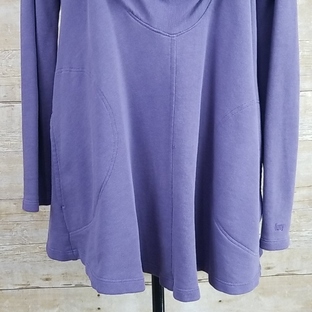 Lucy Shawl Neck Long Sleeve Tunic Top - Picture 4 of 10
